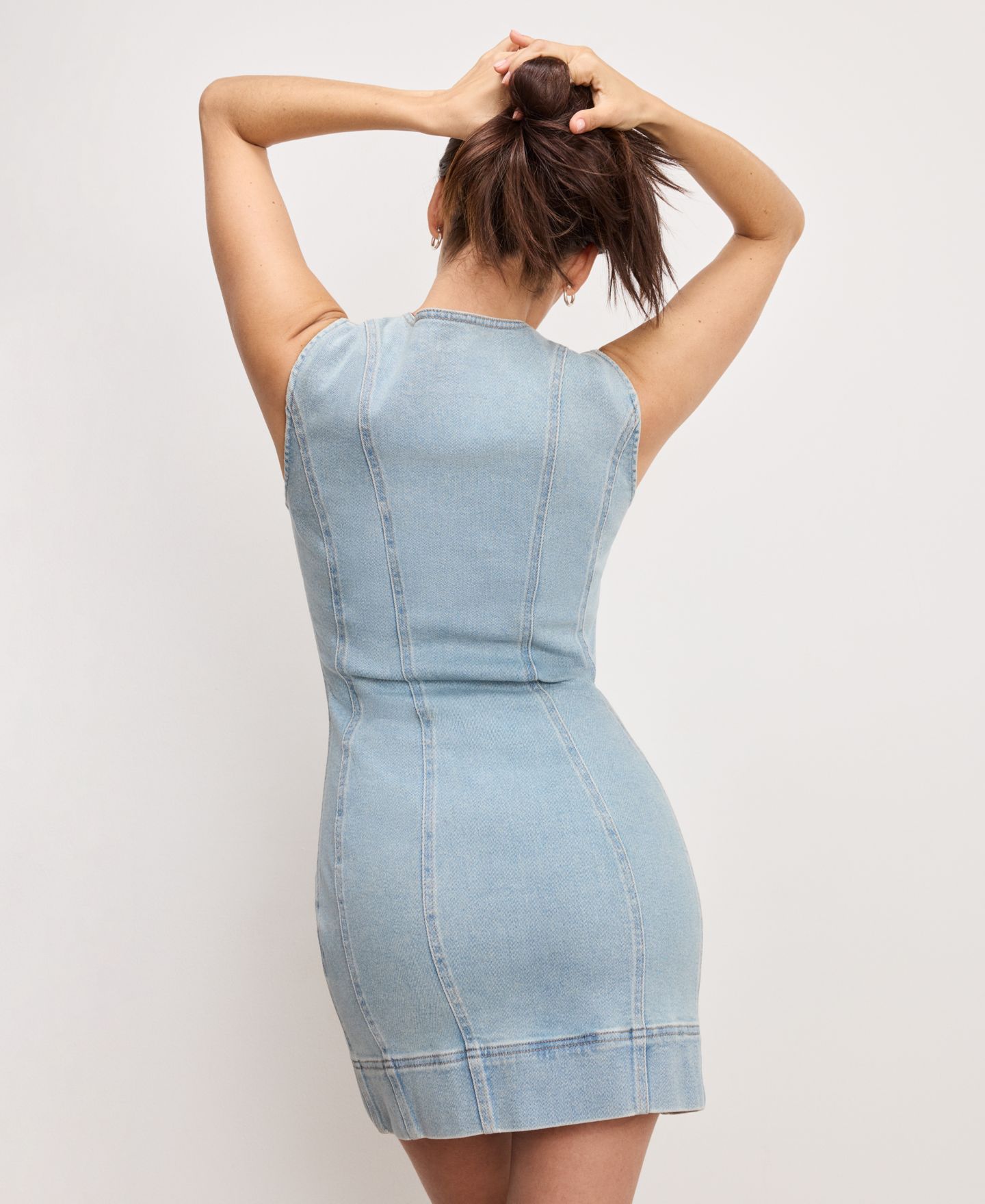Женское платье Good American Sleeveless Bodycon Mini, цвет: Индиго — фото 4