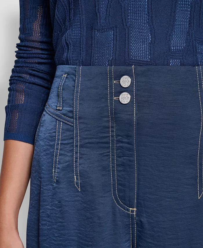 Women's Top Stitch Glazed Dressing Trousers - thumbnail 4