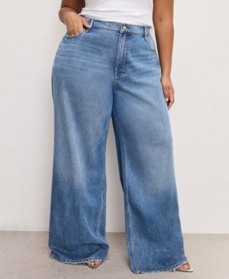 Women's Mid-Rise Wide-Leg Jeans