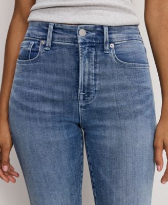 Women's Slim Fit Mid-Rise Flare Leg Jeans