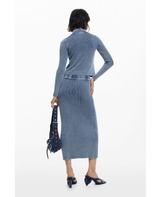 Women's Zip-knit sweater