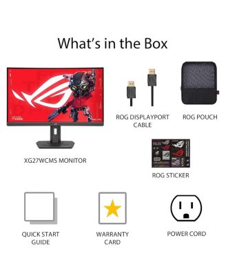 ROG Strix XG27WCMS 27" 16:9 WQHD 280Hz Curved Fast VA LCD HDR Gaming Monitor