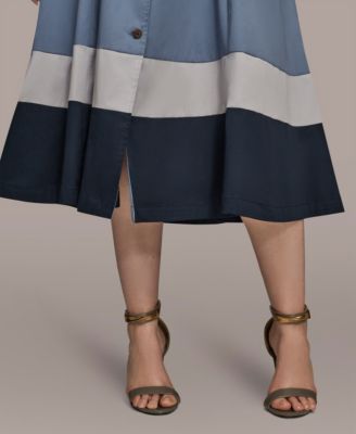 Plus Size Belted Shirt Dress