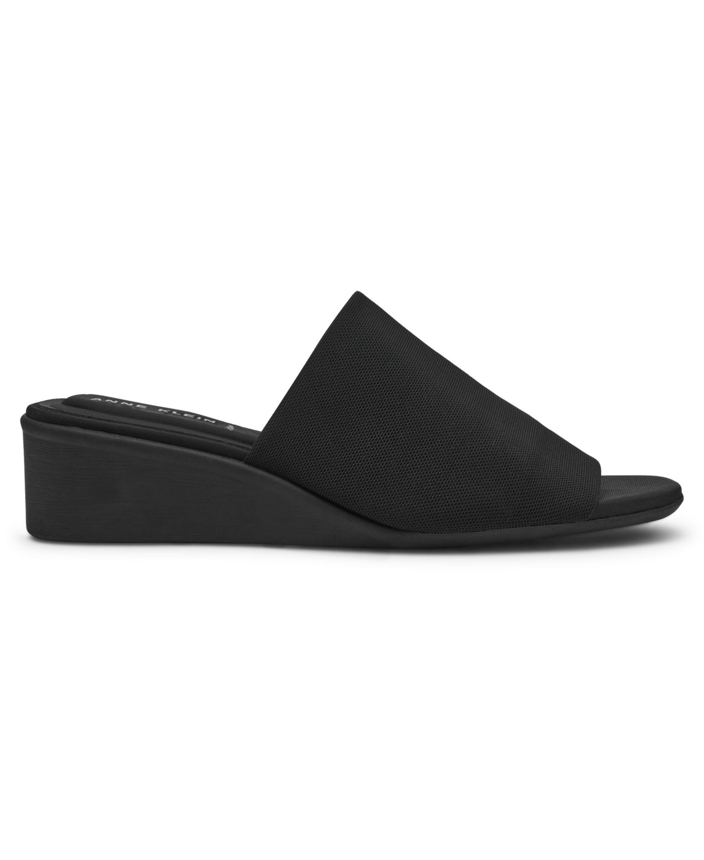 Женские сандалии Anne Klein Wishful Slip On Wedge, цвет: Чёрный — фото 2