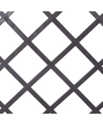  Poly Rattan Raised Bed Trellis with Removable Pots