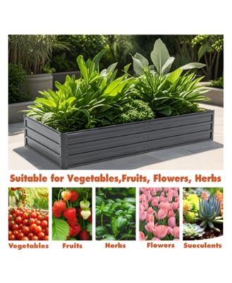 6x3x1 FT Metal Raised Garden Bed
