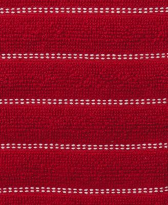 Skipping Stripe Wave Cotton Kitchen Towels, Set of 4