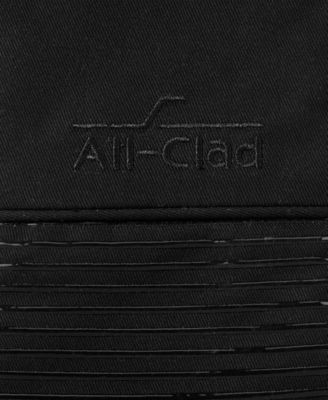 Ribbed Silicone Cotton Twill Potholders Oven Mitts, Set of 4