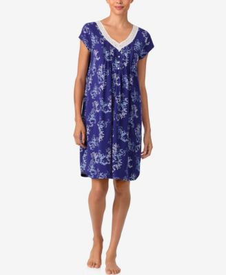 Women's Short-Sleeve Brushed Cotton Jersey Sleepshirt