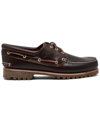 Men's Authentic 3-Eye Lug Handsewn Casual Boat Shoes from Finish Line
