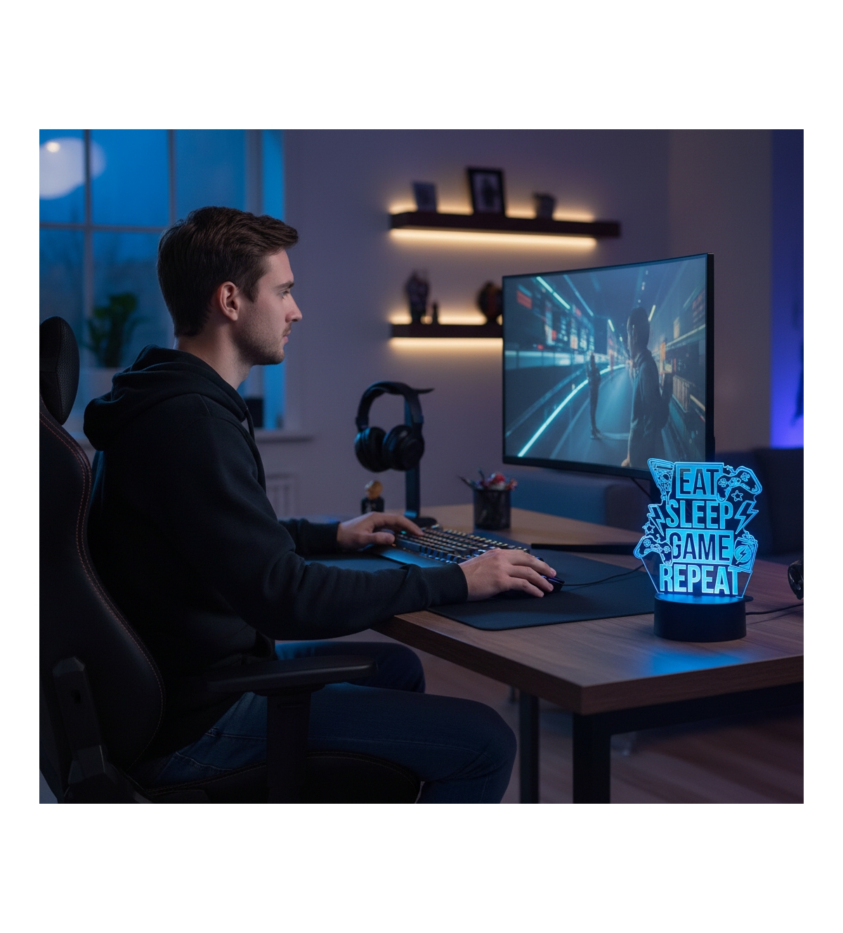 3pExperts Led Sleep Eat Atmosphere Light - Remote Control