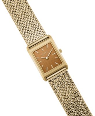 Women's 'Virgil Tethered' Gold Stainless Steel Mesh Watch, 20mm