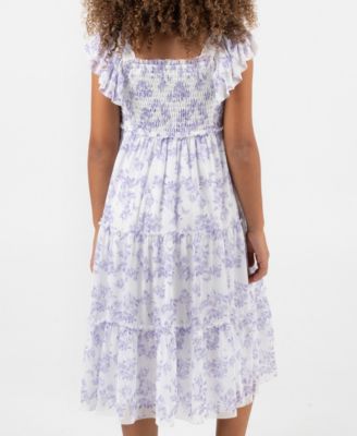 Girls 2T-6X Toile Power Mesh Dress