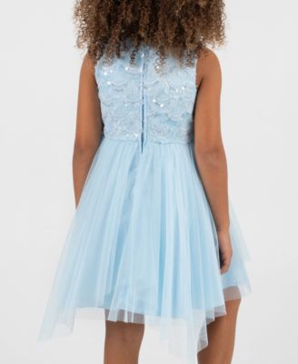 Girls 2T-6X Soutache Sequins Bodice Sleeveless Dress