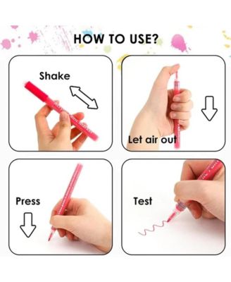 18 Colors Acrylic Paint Pens Mar 18 Colors Acrylic Paint Pens Markers, Lightfastness Paint Markers for Rock Painting Waterproof - Art Supplies