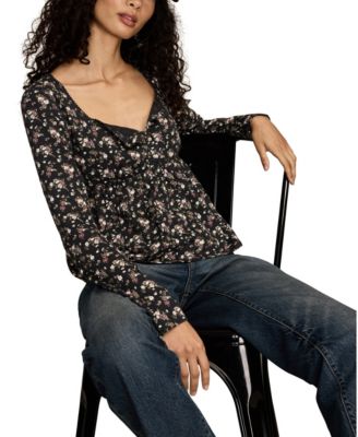 Women's Babydoll Henley Top