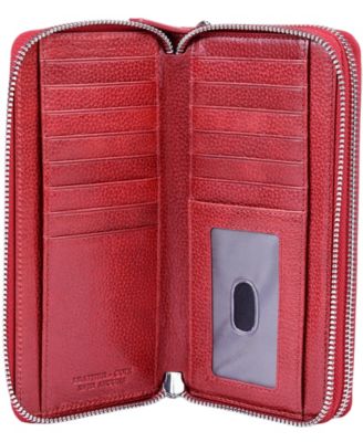 Fifth Avenue RFID Secure Double Zipper Wallet