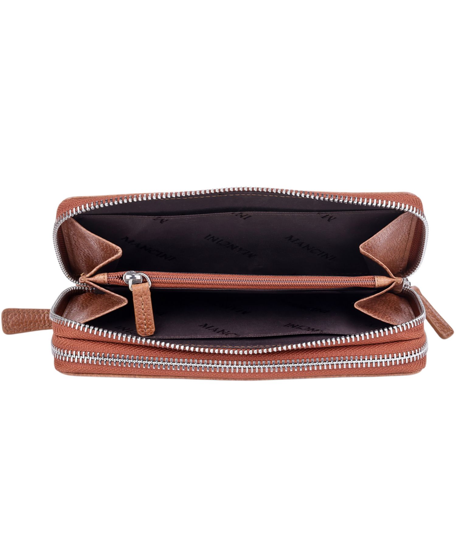 Fifth Avenue RFID Secure Double Zipper Wallet