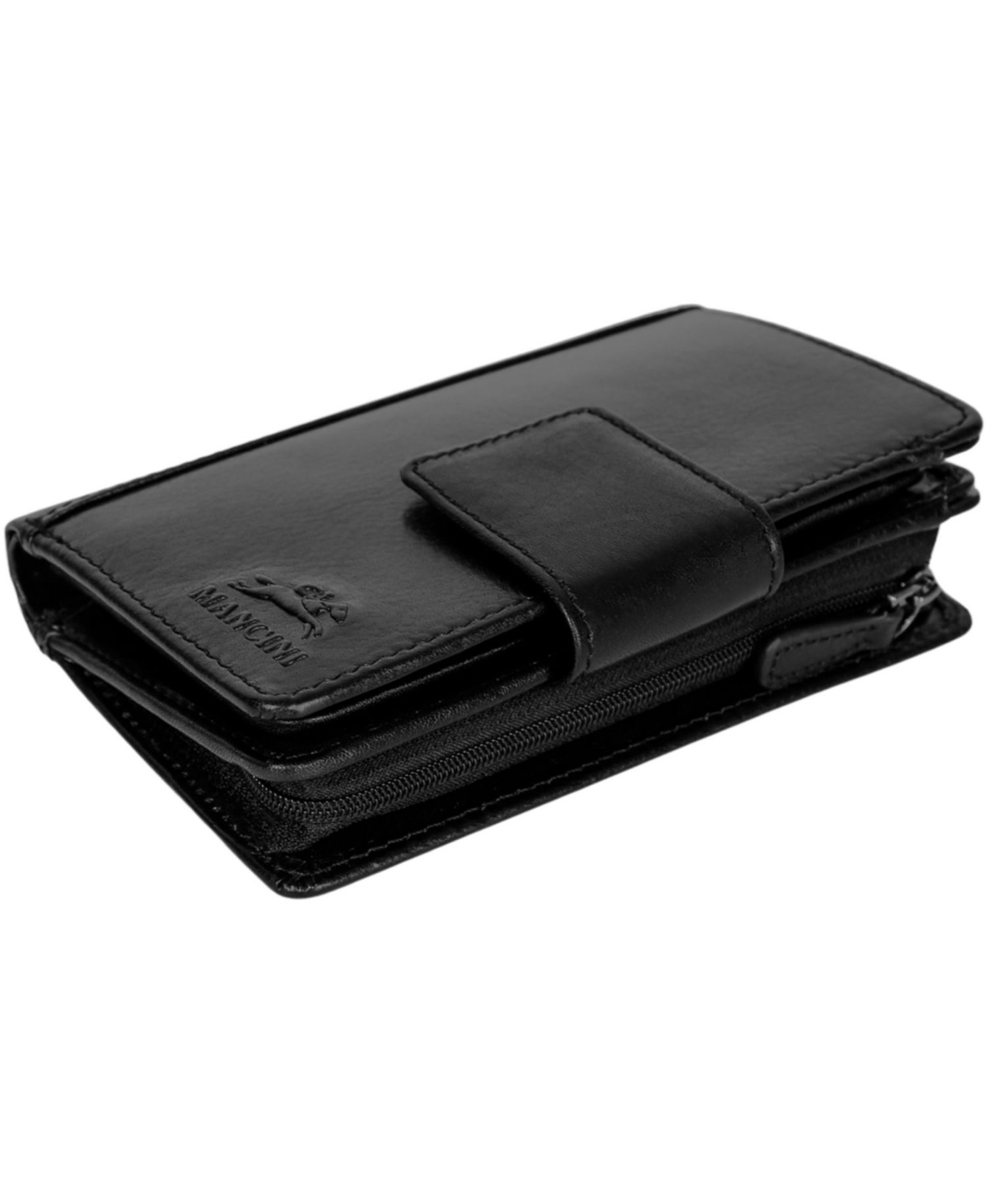 Pelle D'oro RFID Secure Snap Trifold Wallet