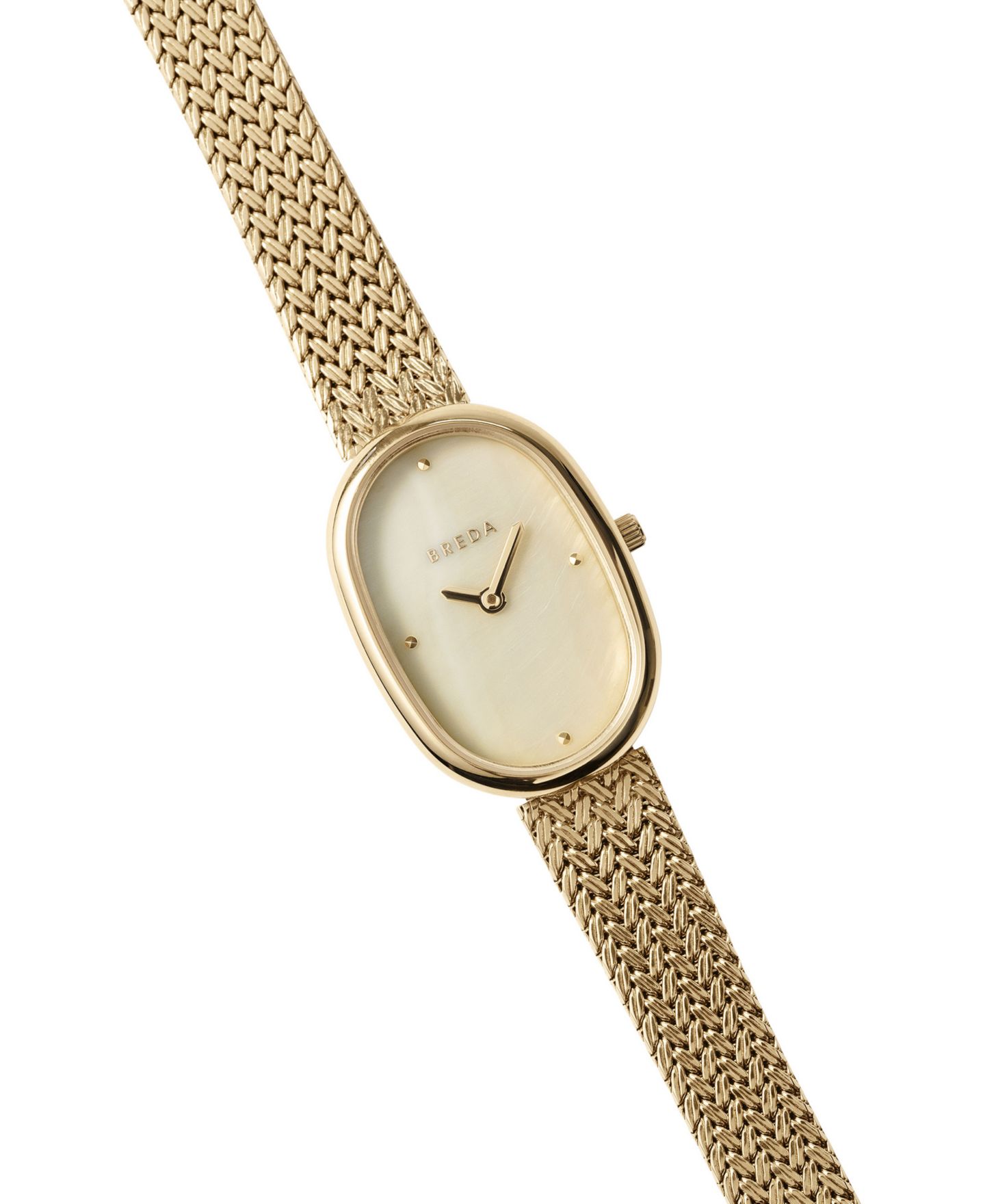 Женские часы BREDA 'Jane Tethered' Gold Mesh Bracelet Watch, 23mm — фото 3