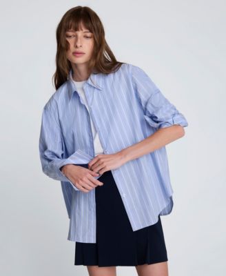 Women's Striped Button-Down Shirt