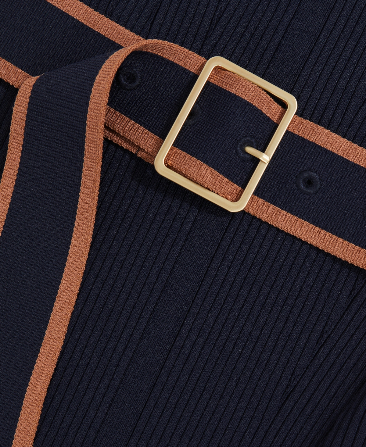 Reiss Women's Color-Block Rib-Knit Midi Dress