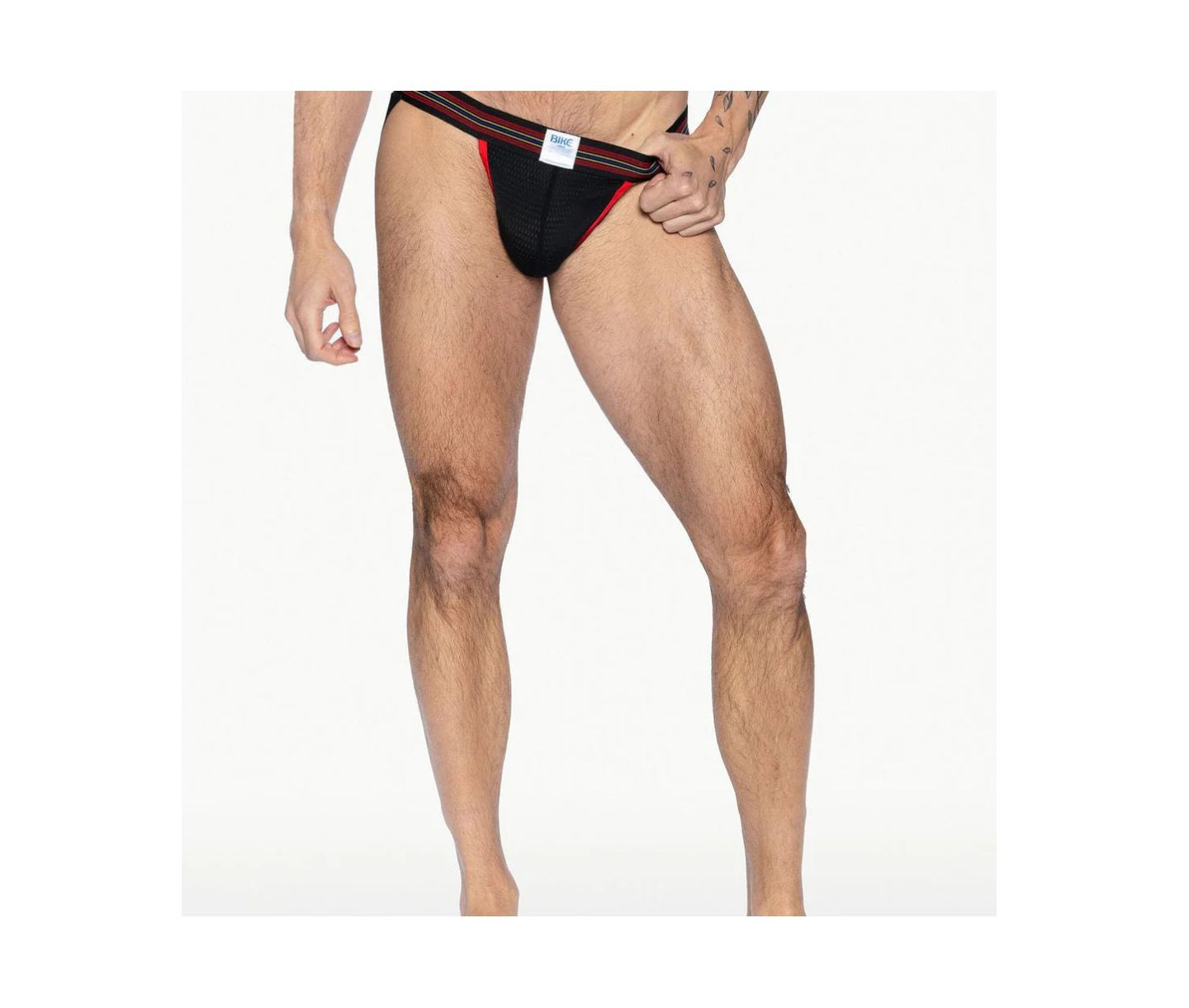 Бельё Jockstrap для мужчин, сетка — BIKE Athletic, цвет: Чёрный — фото 1
