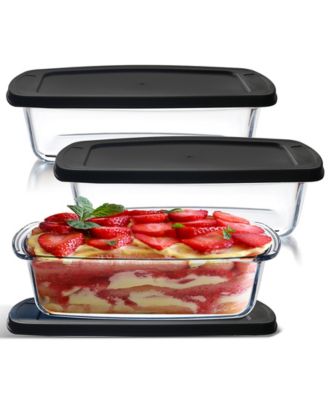 Airtight 6-Pc. Rectangular Bread Loaf Containers Set