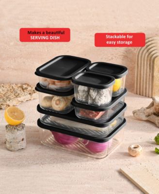 Borosilicate 14-Pc. Food Storage Container Set