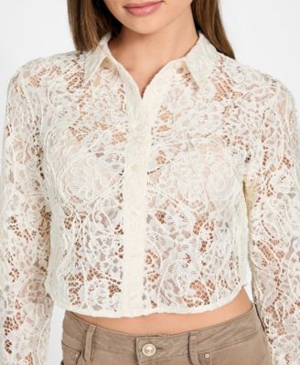 Women's Long-Sleeve Imani Lace Top