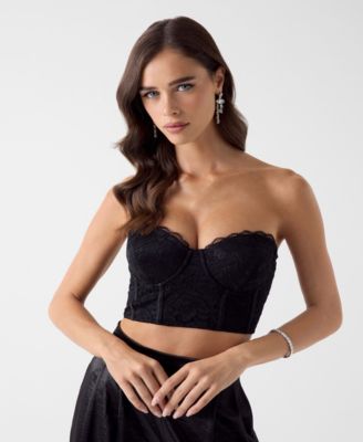 Women's Sleeveless Alessia Lace Corset Top