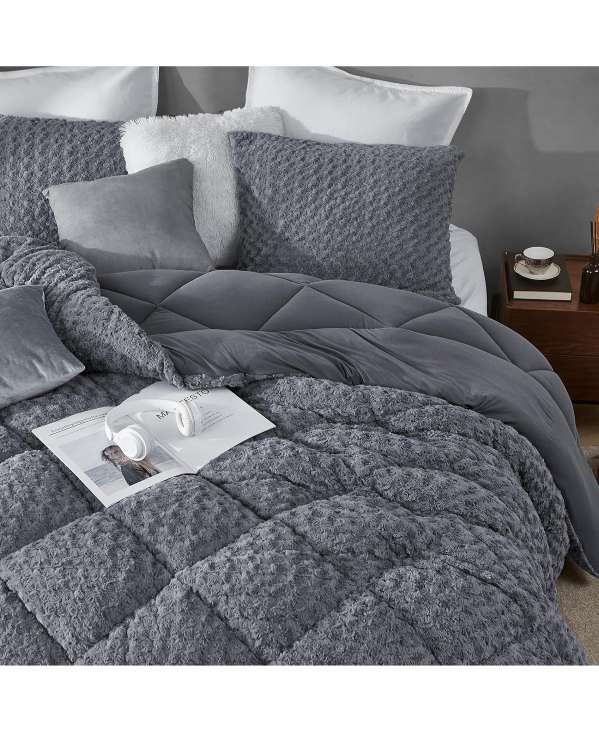 Coma Inducer Puppy Love Oversized Comforter Pedigree Silver