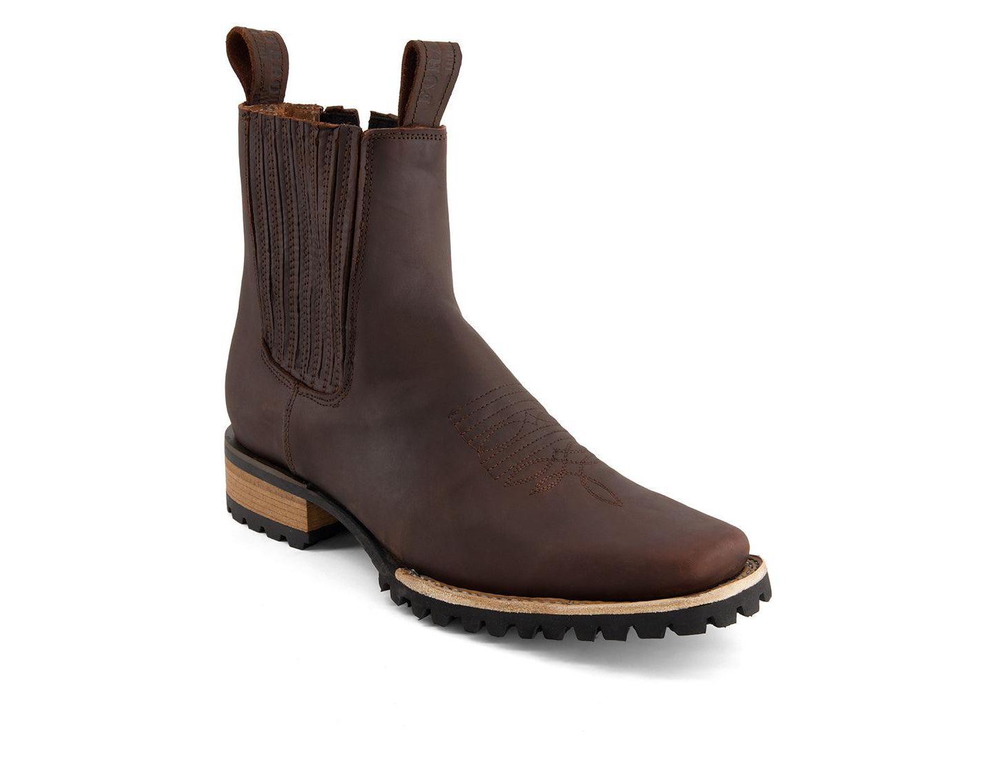 Мужские ботинки Forastero Leather Chelsea Boots with side Zipper, цвет: Коричневый — фото 1