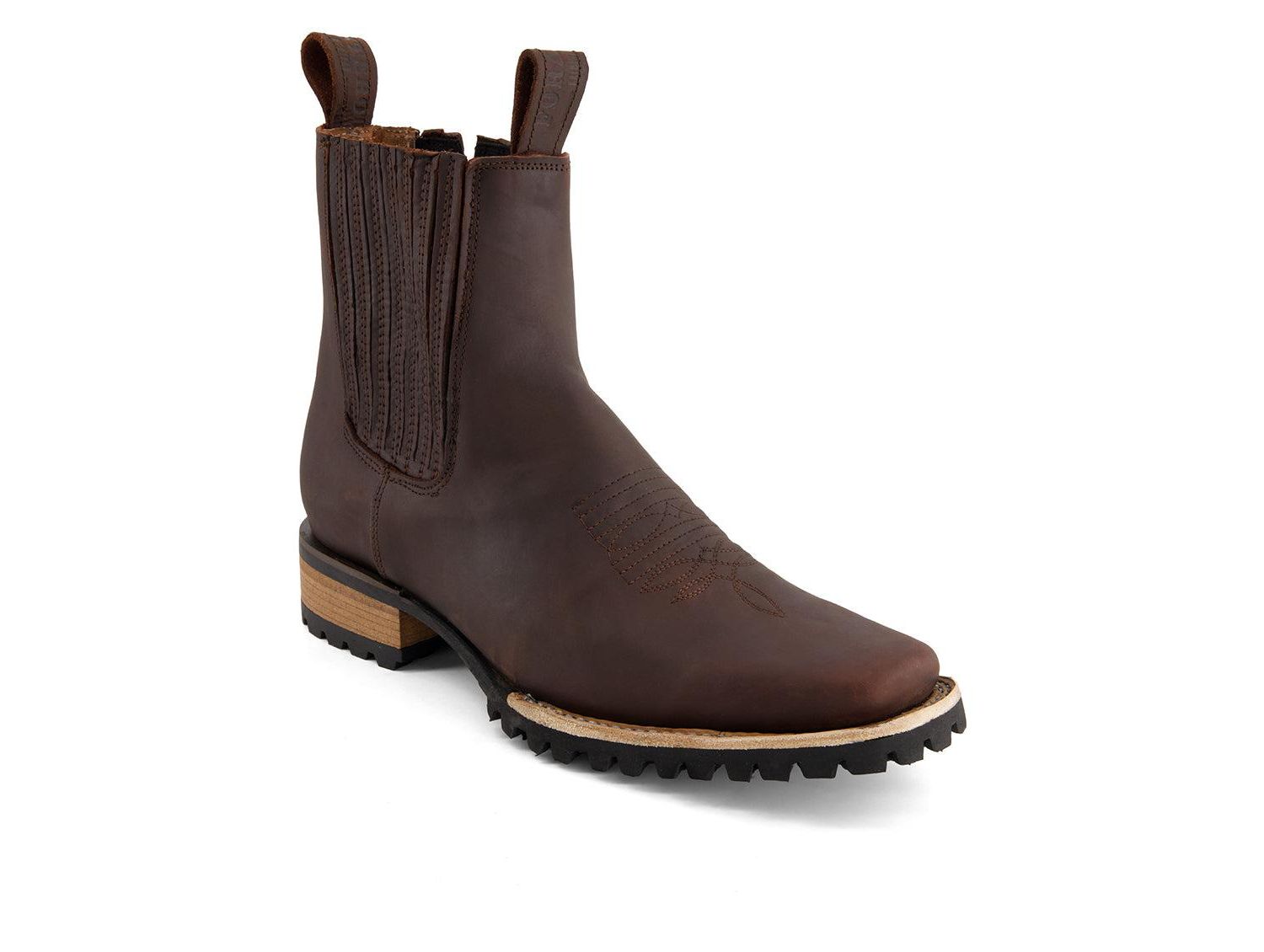 Men's Leather Chelsea Boots with side Zipper