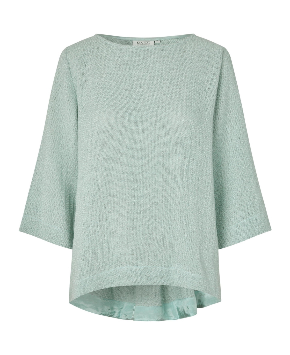 Masai Copenhagen Women's Dovinia 3/4 Sleeve Round Neck Blouse