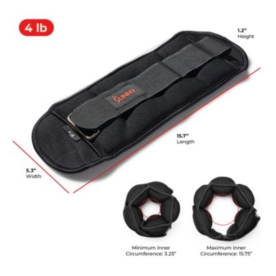 Ankle Weights 4 lb, Pair, Black