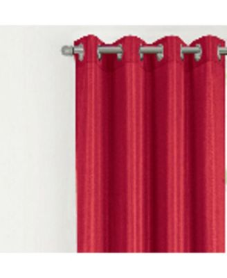 RT Designer Collection Gibson Luxurious Decorative Grommet Curtain Panel 54" x 90" Red