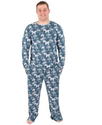 Men’s Two Piece Viscose from Bamboo Holiday Pajamas