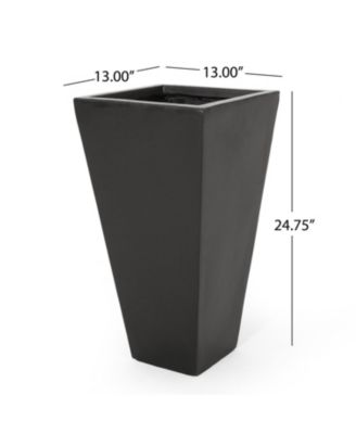  Durable Cast Stone Tapered Planter  Sleek Aesthetic Design  Outdoor & Indoor Use