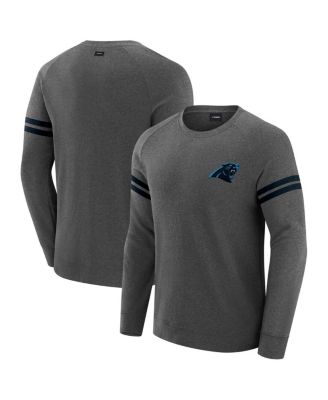 J. Palmer - Men's Dark Heather Gray Carolina Panthers Players Lounge Raglan Tri-Blend Sweatshirt