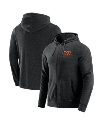 J. Palmer - Men's Dark Heather Gray Washington Commanders Players Lounge Tri-Blend Full-Zip Hoodie