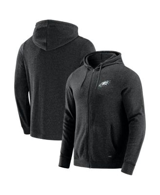 J. Palmer - Men's Dark Heather Gray Philadelphia Eagles Players Lounge Tri-Blend Full-Zip Hoodie