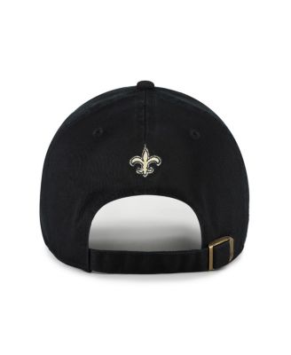 Women's Black New Orleans Saints Zoey Clean Up Adjustable Hat