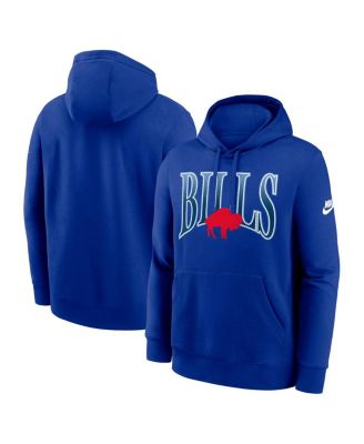 Men's Royal Buffalo Bills Full Blitz Club Fleece Pullover Hoodie