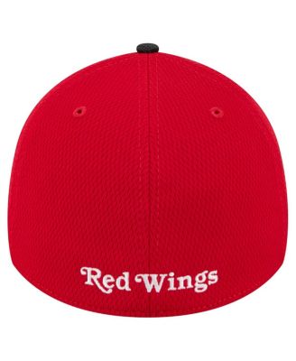 Men's Red Detroit Red Wings Visor Hit 39THIRTY Flex Hat