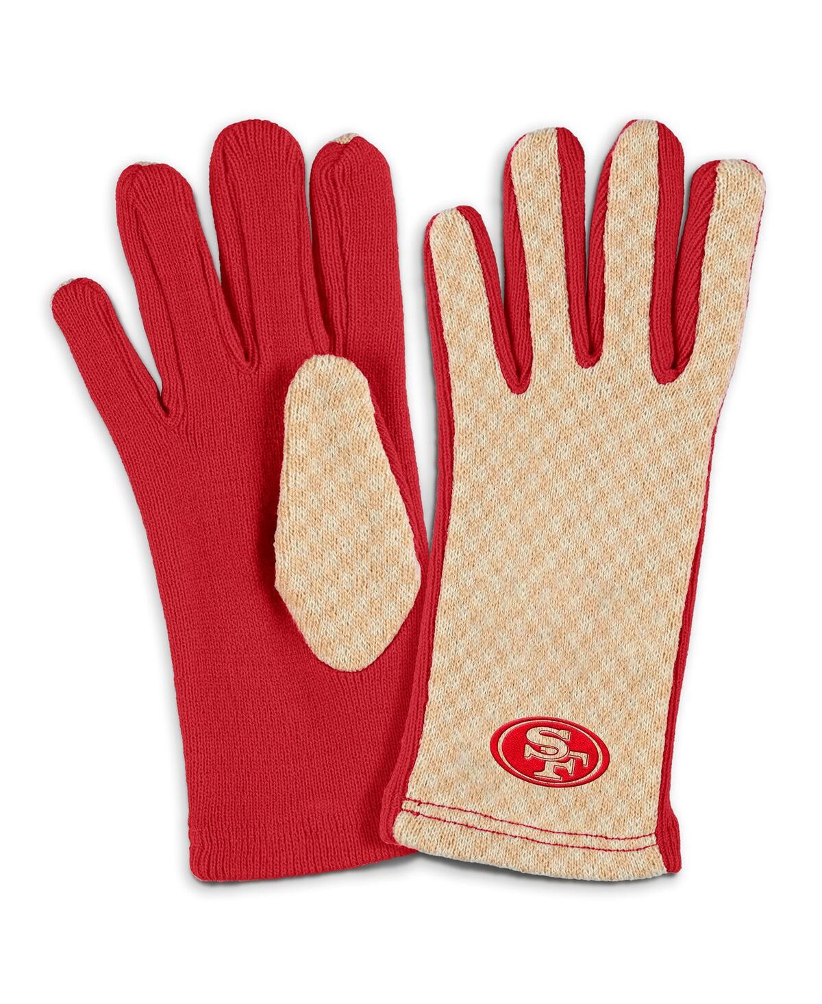 Wear by Erin Andrews Women's San Francisco 49ers Tonal Scarf Glove Set
