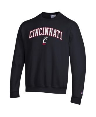 Men's&nbsp;Black Cincinnati Bearcats Arch Over Logo Pullover Sweatshirt