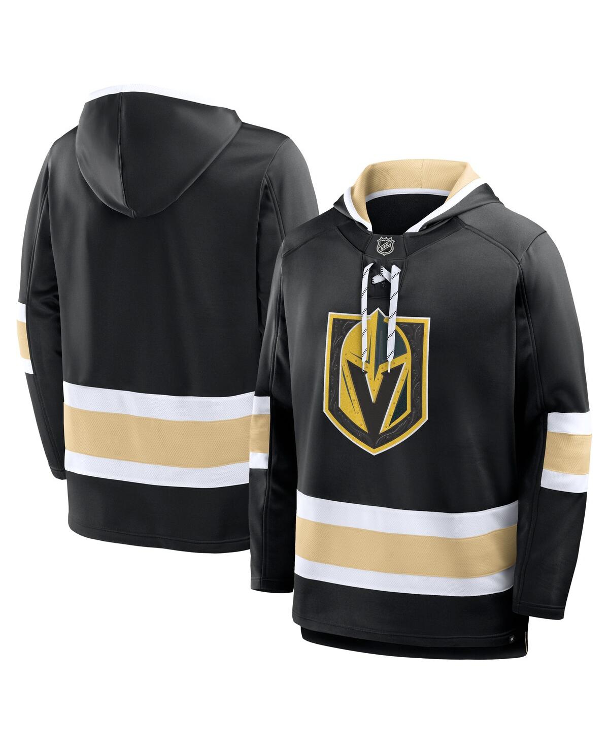 Fanatics Men's Black Vegas Golden Knights Prime Time Fleece Hoodie In Multi
