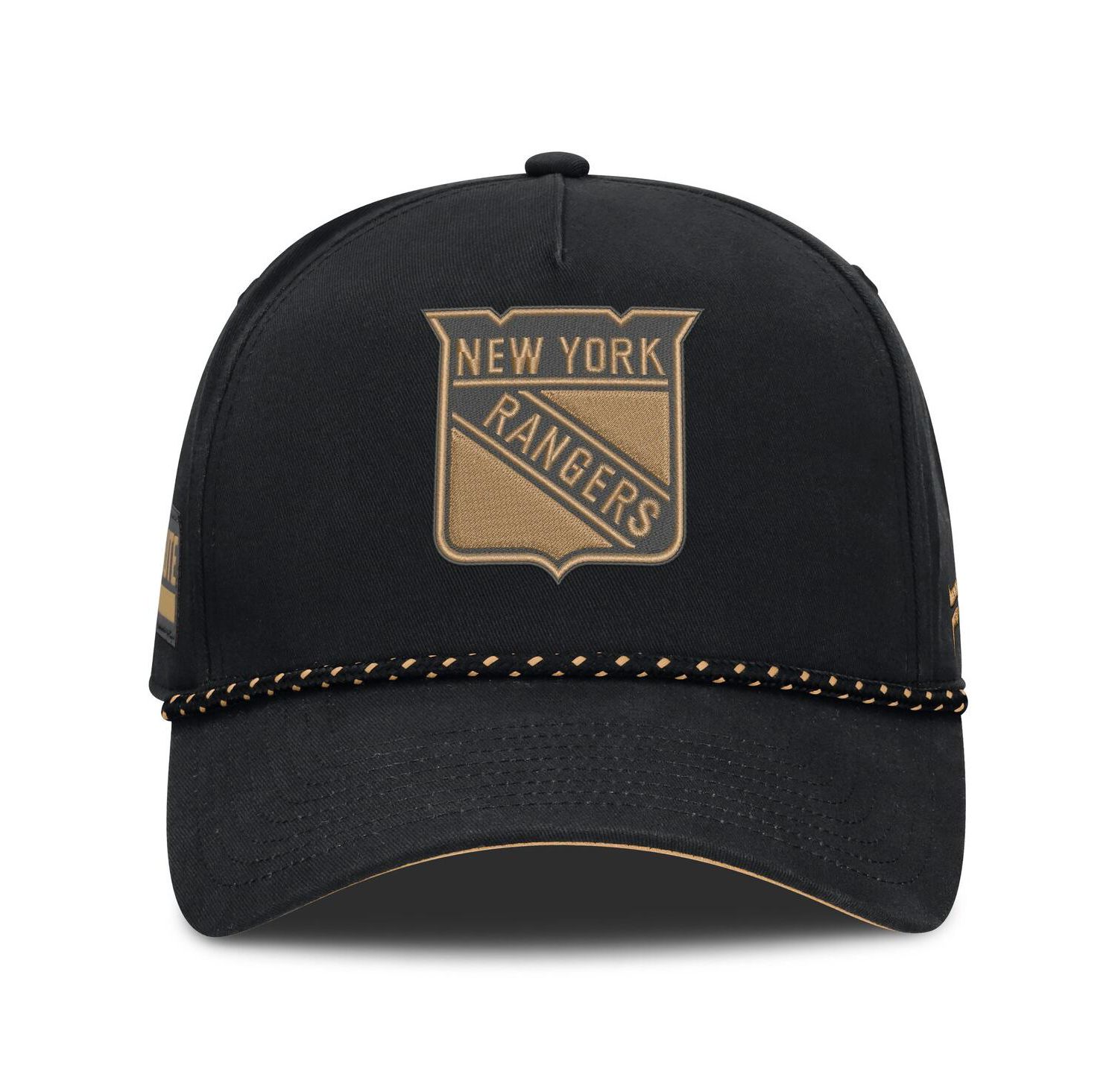 Men's Black New York Rangers Military Appreciation Authentic Pro A-Frame Adjustable Hat