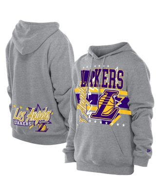 New Era - Men's Gray Los Angeles Lakers Injection Sport Classics Hoodie